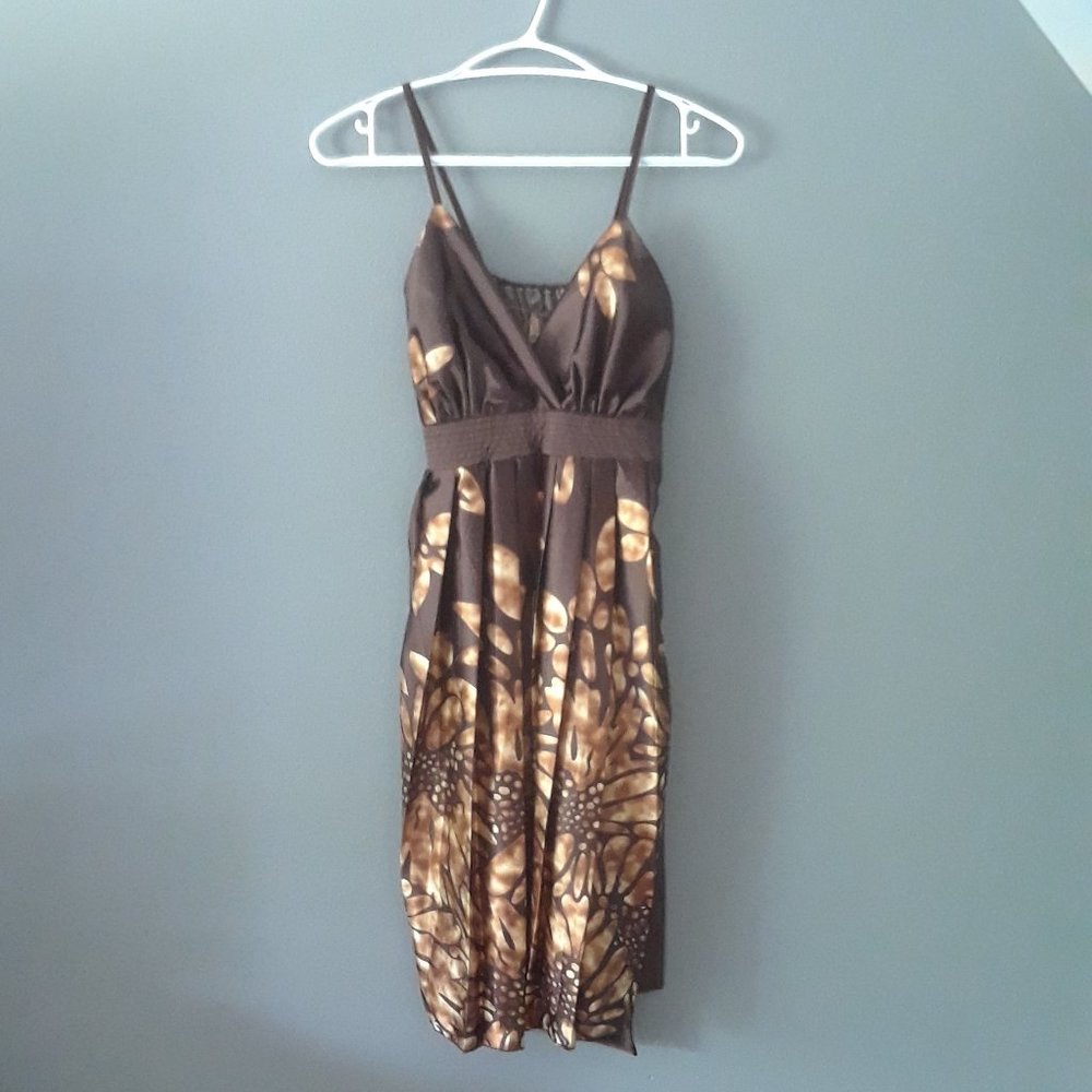 Brown & gold Retro dress